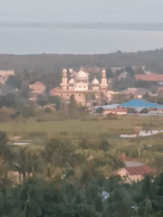 Panoramic views documented from elevated position in Lhokseumawe, Indonesia