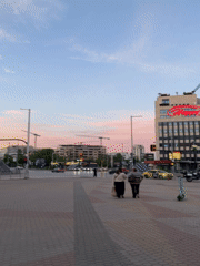 Sofia Evening Street Scenes Captured During Dusk Hours