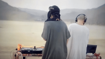Desert DJ Event Staged Near Mumbai With Electronic Equipment