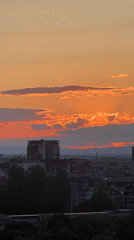 Golden hour over Plovdiv, from the rocks above the city