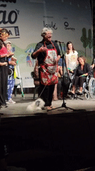 Live stage performances at Quarteira's summer market night event