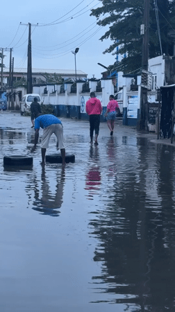 Flooded streets, open markets, daily movement in Ado, Nigeria