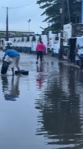 Flooded streets, open markets, daily movement in Ado, Nigeria