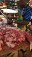 Morning market scenes captured in Narayi, Nigeria