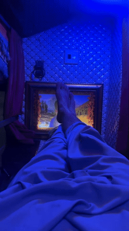 Winding down at home in Karachi