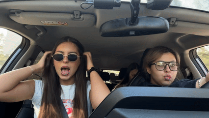 Three women spotted in car in Krasnoyarsk