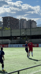 Soccer match observed in Tbilisi during afternoon play