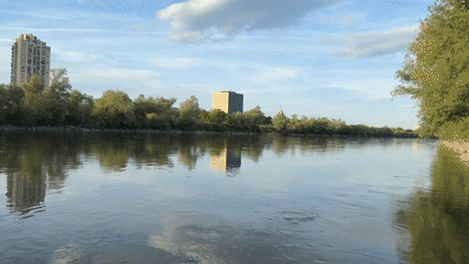 Evening riverside moments captured along Zagreb's Sava River