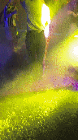Rain-soaked outdoor dance party captured in Vietnam's Phu Thuy Ward