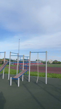 Spring afternoon moments captured across Saratov, Russia playgrounds and streets