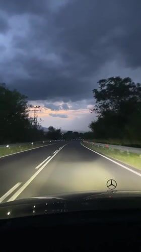 Evening drive captured on video in Gotse Delchev, Bulgaria