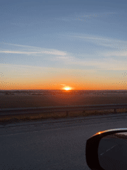 Sunrise captured on video near Izhevsk, Russia