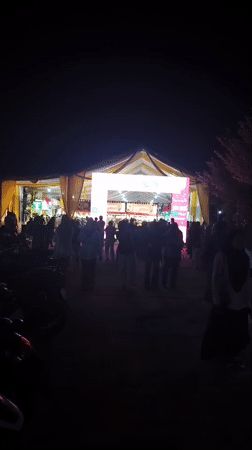 Night market and live music in full swing, Lhokseumawe