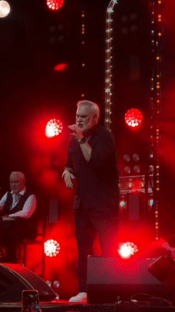 Live musical performance draws large crowd in Kediri, Indonesia