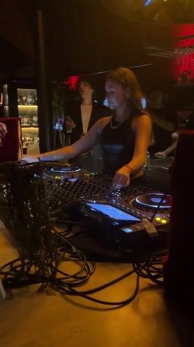 DJ performs at chess bar in Mengwi, Indonesia