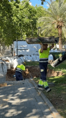 Construction and municipal work observed across Valencia