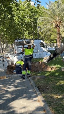 Construction and municipal work observed across Valencia