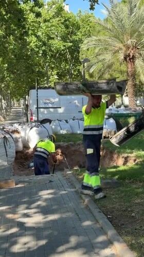Construction and municipal work observed across Valencia