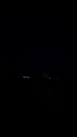 Nighttime video captures Rijeka harbor industrial lights in Croatia