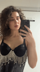 Getting ready night out in Kazan dressing room