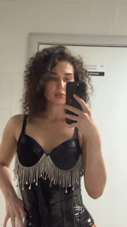 Getting ready night out in Kazan dressing room