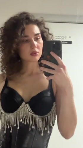 Getting ready night out in Kazan dressing room