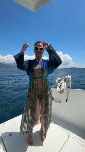 Boat excursion documented off Montenegro's Adriatic coast