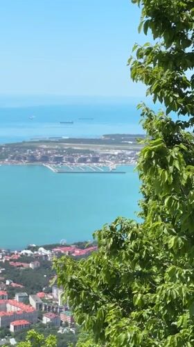 Tourist visits zoo and aquarium in coastal Gelendzhik