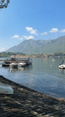 Spring tourists enjoy scenic Lake Como views in Lecco