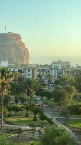 Witness documents Arica cityscape including iconic Morro landmark