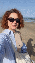Early morning beach activities documented in Bat Yam, Israel