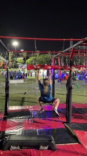Night running event with obstacle course draws crowds in Petah Tikva