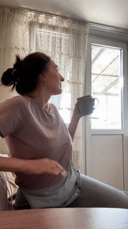 Woman's quiet domestic moments captured in Sochi apartment