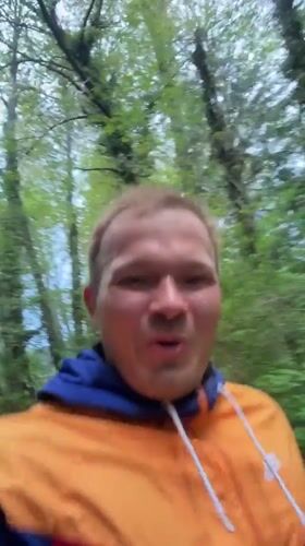 Man records selfie video at Port Moody waterfront
