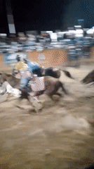 Nighttime rodeo draws spectators to dirt arena event