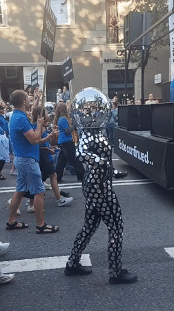 Klaipėda street parade with floats, bands, and costumed performers
