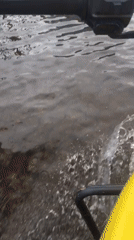 Daily life continues in Ado Nigeria despite street flooding