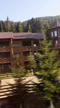 Summer afternoon at Bukovel ski resort, Carpathians