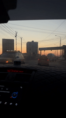 Witness documents dusk traffic scenes in Yakutsk, Russia