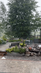 Severe thunderstorm strikes Wisła, Poland with dramatic skies