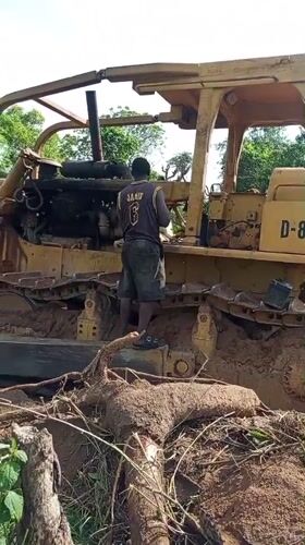 Bulldozer land clearing operations documented in rural Otunade, Nigeria