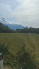Rolling through the Molise countryside past hay bales and stone walls