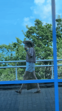 Beach day activities in Nebug, Russia resort town
