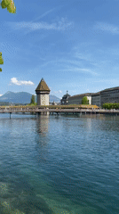 Tourist captures scenic tour of historic Lucerne landmarks