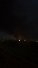 Large fire reported in Perm, Russia with flames and smoke