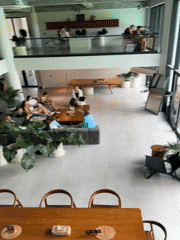 Social gathering documented at modern venue in Mengwi, Indonesia