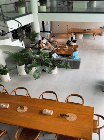 Social gathering documented at modern venue in Mengwi, Indonesia
