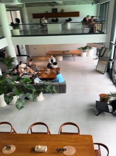 Social gathering documented at modern venue in Mengwi, Indonesia