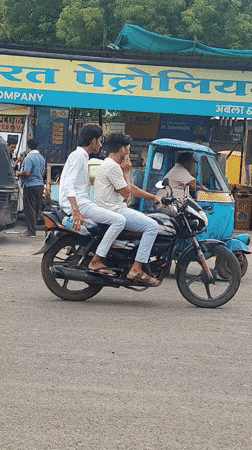 Roadside transport activity at a busy Malkapur hub
