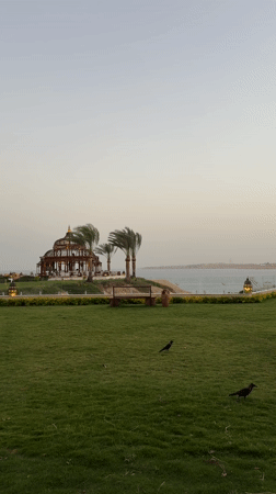 Resort evening captured at Sharm El Sheikh dusk scenes